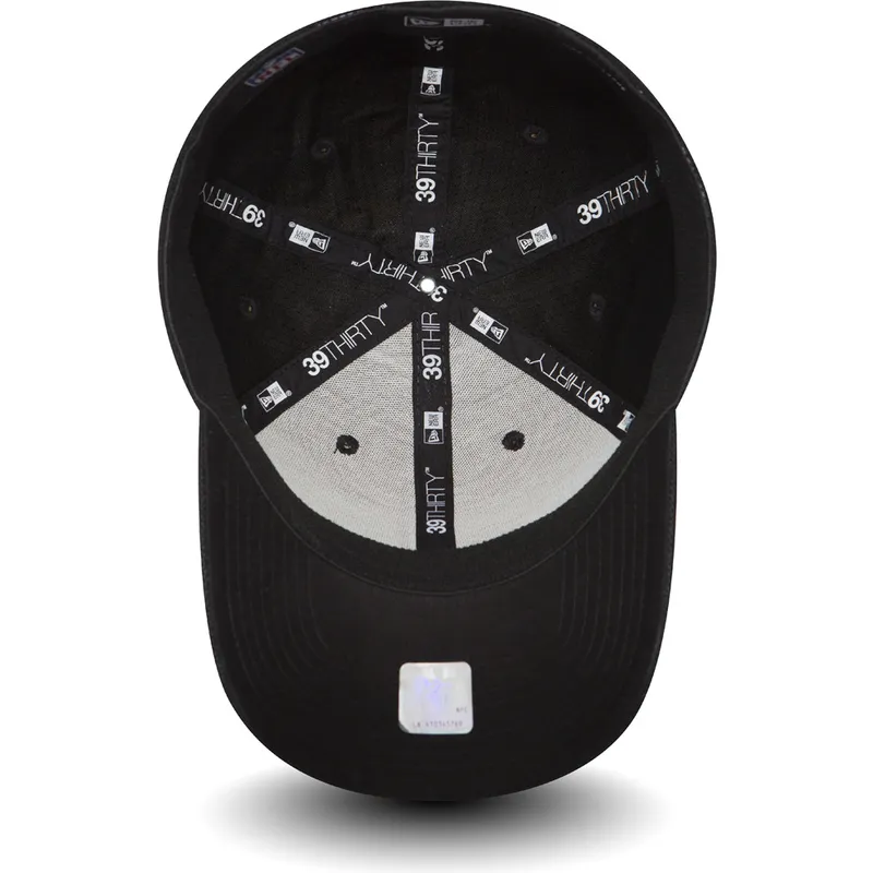 kepure-islenkta-tamsiai-melyna-priglundanti-39thirty-black-coll-new-england-patriots-nfl-new-era