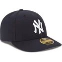 kepure-islenkta-tamsiai-melyna-priglundanti-59fifty-low-profile-authentic-new-york-yankees-mlb-new-era