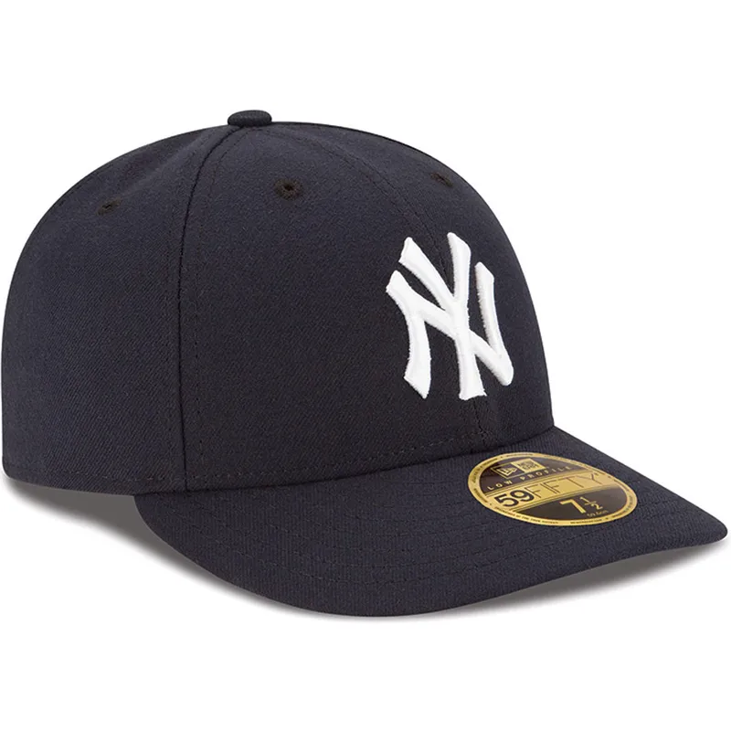 kepure-islenkta-tamsiai-melyna-priglundanti-59fifty-low-profile-authentic-new-york-yankees-mlb-new-era