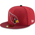 kepure-plokscia-raudona-priglundanti-59fifty-sideline-arizona-cardinals-nfl-new-era