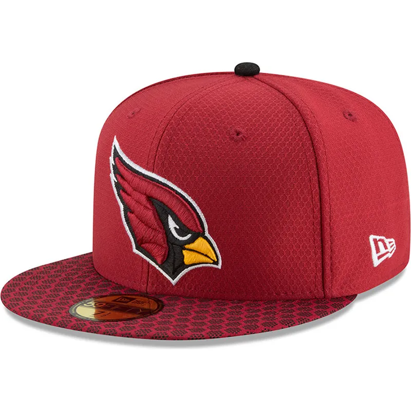 kepure-plokscia-raudona-priglundanti-59fifty-sideline-arizona-cardinals-nfl-new-era