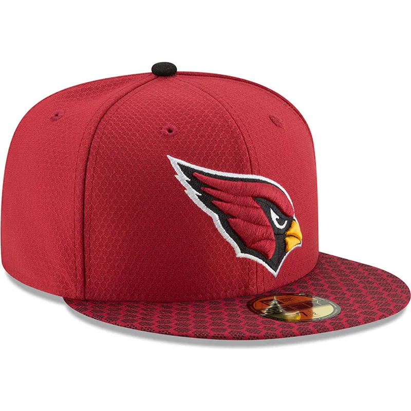 kepure-plokscia-raudona-priglundanti-59fifty-sideline-arizona-cardinals-nfl-new-era
