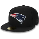 kepure-plokscia-juoda-priglundanti-59fifty-black-coll-new-england-patriots-nfl-new-era