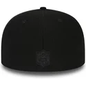 kepure-plokscia-juoda-priglundanti-59fifty-black-coll-new-england-patriots-nfl-new-era