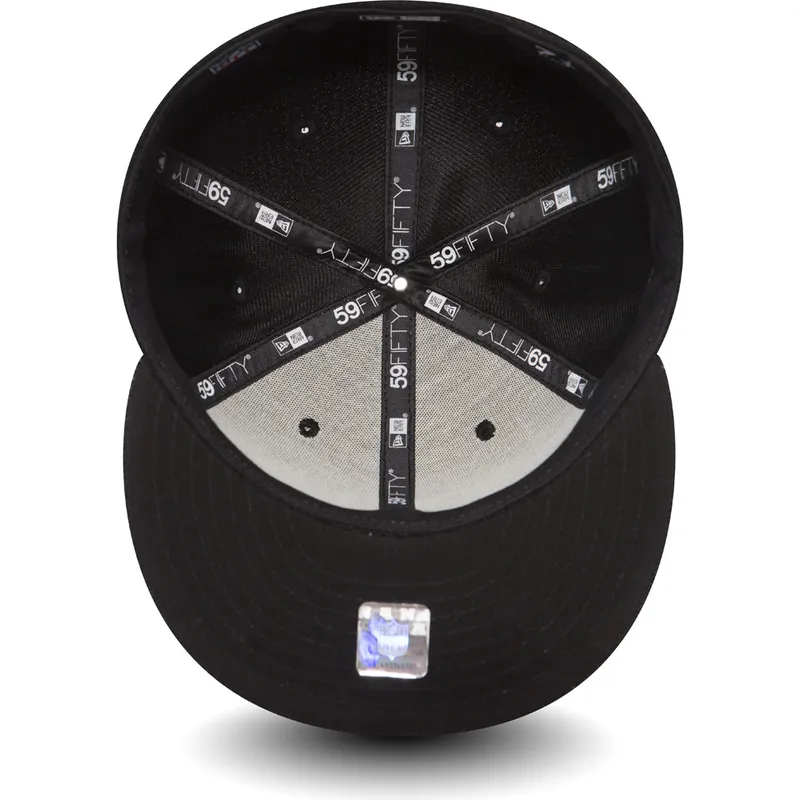 kepure-plokscia-juoda-priglundanti-59fifty-black-coll-new-england-patriots-nfl-new-era