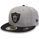 cap-plokscia-gray-ajustada-59fifty-reflective-heather-las-vegas-raiders-nfl-new-era