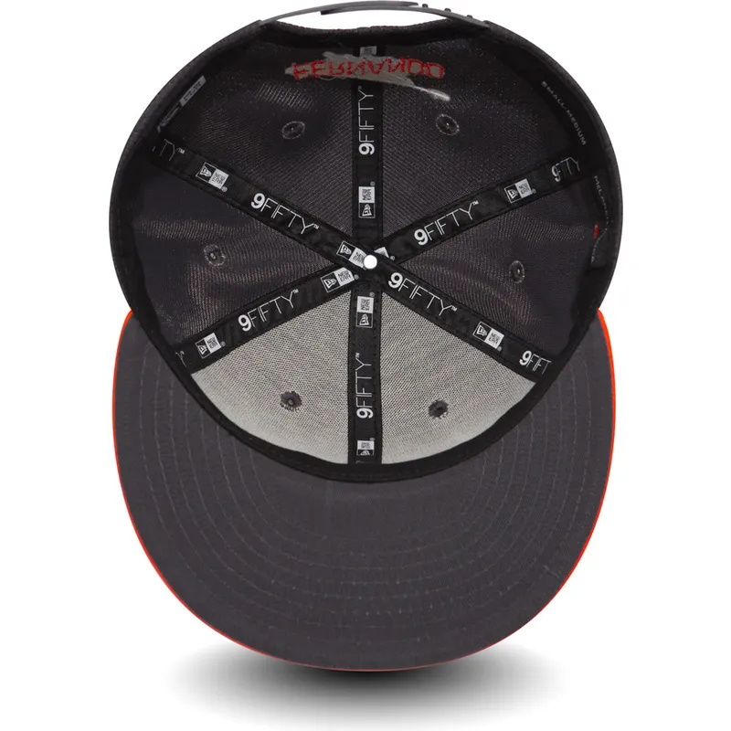 kepure-plokscia-pilka-snapback-9fifty-fernando-alonso-mclaren-racing-formula-1-new-era