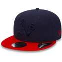 kepure-plokscia-tamsiai-melyna-snapback-9fifty-diamond-era-essential-oakland-athletics-mlb-new-era