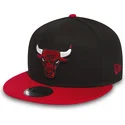 kepure-plokscia-juoda-snapback-9fifty-chicago-bulls-nba-new-era