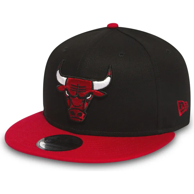 kepure-plokscia-juoda-snapback-9fifty-chicago-bulls-nba-new-era