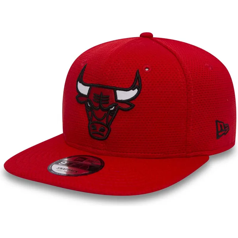 kepure-plokscia-raudona-snapback-9fifty-mesh-chicago-bulls-nba-new-era