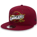 czerwona-plaska-czapka-snapback-dla-dzieci-9fifty-classic-cleveland-cavaliers-nba-od-new-era