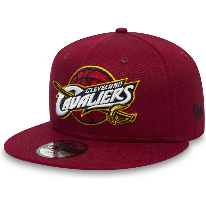 kepure-plokscia-raudona-snapback-vaikams-9fifty-classic-cleveland-cavaliers-nba-new-era