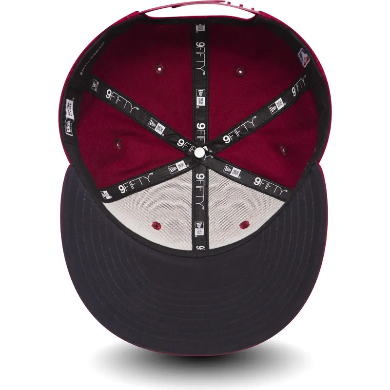 kepure-plokscia-raudona-snapback-vaikams-9fifty-classic-cleveland-cavaliers-nba-new-era