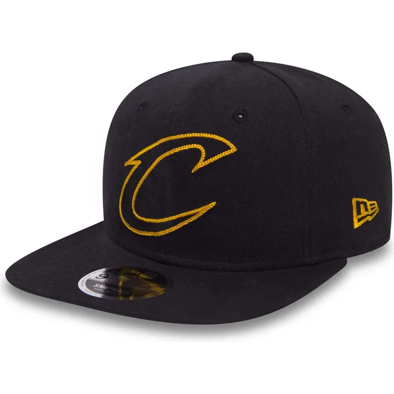 kepure-plokscia-tamsiai-melyna-snapback-9fifty-chain-stitch-cleveland-cavaliers-nba-new-era