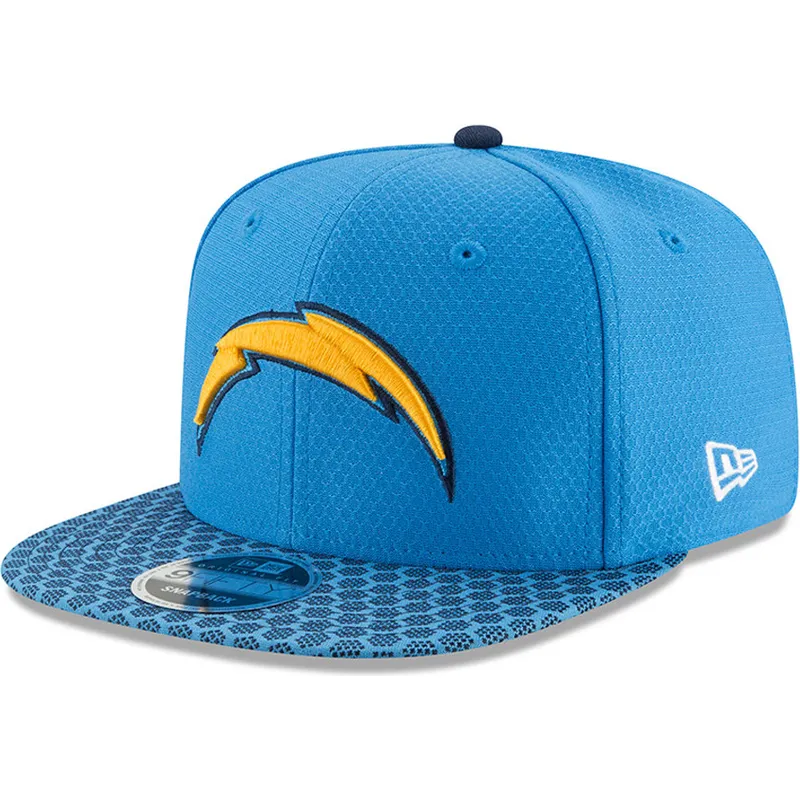 kepure-plokscia-melyna-snapback-9fifty-sideline-los-angeles-chargers-nfl-new-era