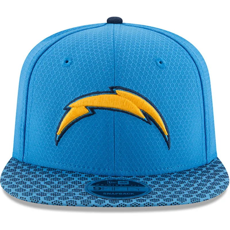 kepure-plokscia-melyna-snapback-9fifty-sideline-los-angeles-chargers-nfl-new-era