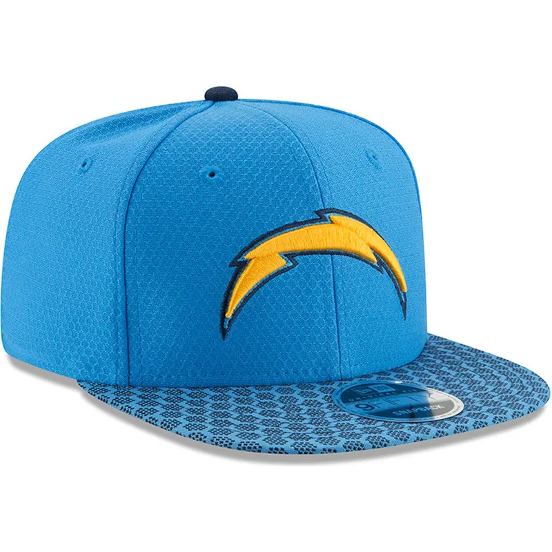 kepure-plokscia-melyna-snapback-9fifty-sideline-los-angeles-chargers-nfl-new-era