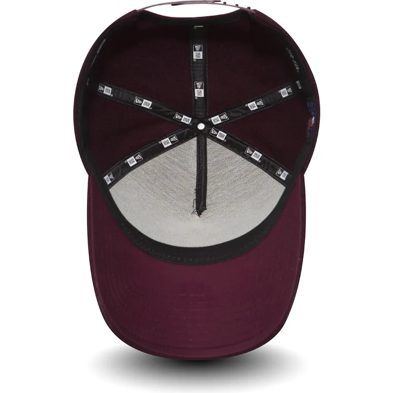 kepure-islenkta-raudona-reguliuojamas-9forty-melton-a-frame-new-york-yankees-mlb-new-era kepure-islenkta-raudona-reguliuojamas-9forty-melton-a-frame-new-york-yankees-mlb-new-era