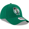 kepure-islenkta-zalia-reguliuojama-juostele-9forty-the-league-boston-celtics-nba-new-era