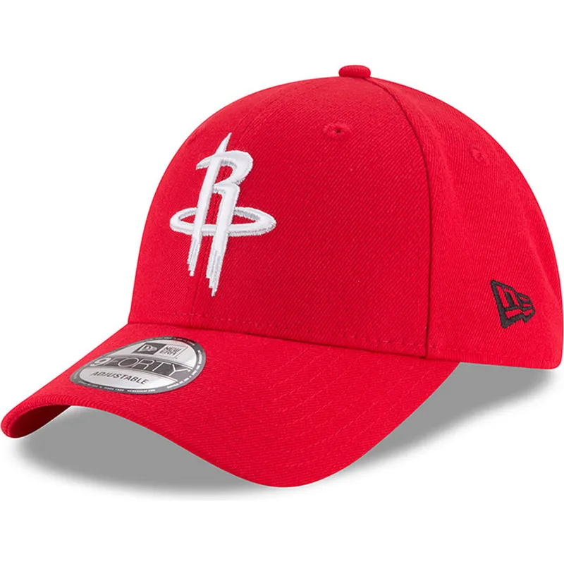 kepure-islenkta-raudona-reguliuojamas-9forty-the-league-houston-rockets-nba-new-era