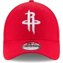 kepure-islenkta-raudona-reguliuojamas-9forty-the-league-houston-rockets-nba-new-era