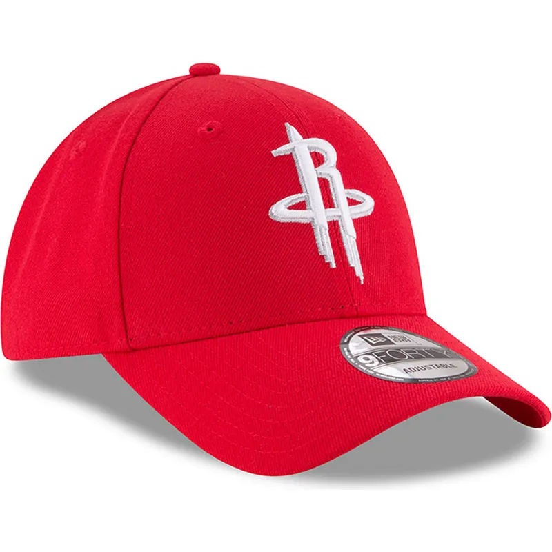 kepure-islenkta-raudona-reguliuojamas-9forty-the-league-houston-rockets-nba-new-era