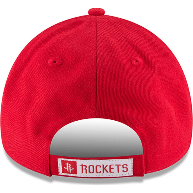 kepure-islenkta-raudona-reguliuojamas-9forty-the-league-houston-rockets-nba-new-era