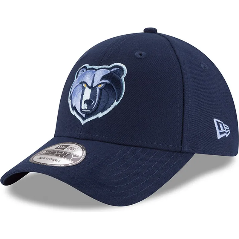 kepure-islenkta-melyna-reguliuojamas-bordado-9forty-the-league-memphis-grizzlies-nba-new-era