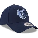 kepure-islenkta-melyna-reguliuojamas-bordado-9forty-the-league-memphis-grizzlies-nba-new-era