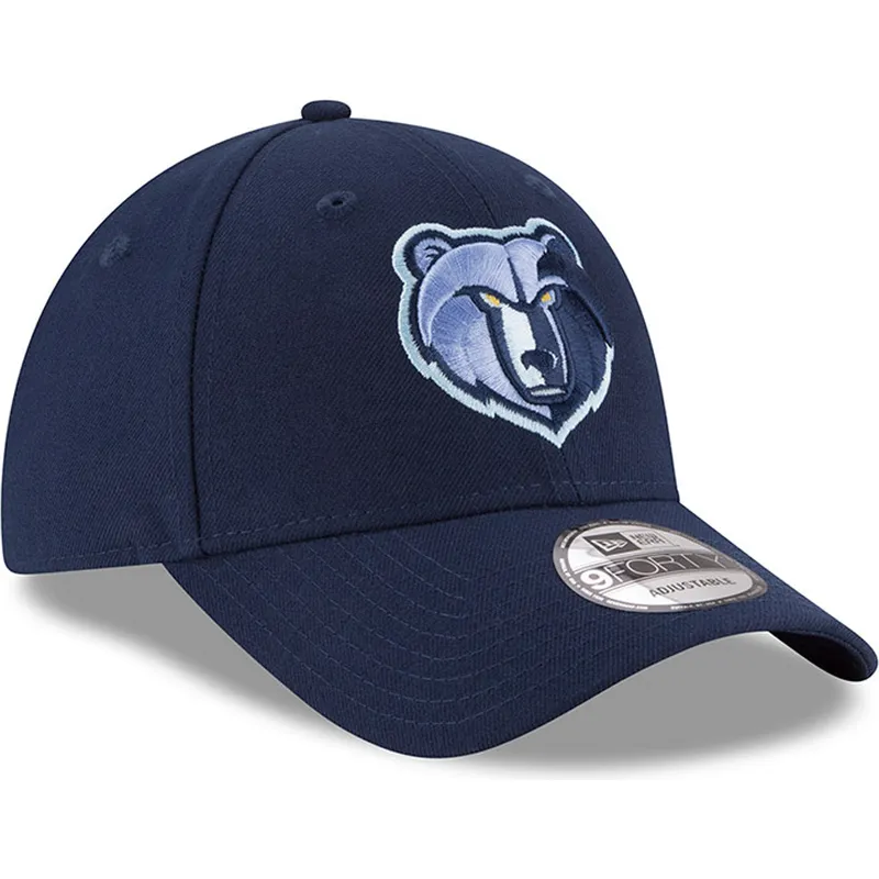 kepure-islenkta-melyna-reguliuojamas-bordado-9forty-the-league-memphis-grizzlies-nba-new-era