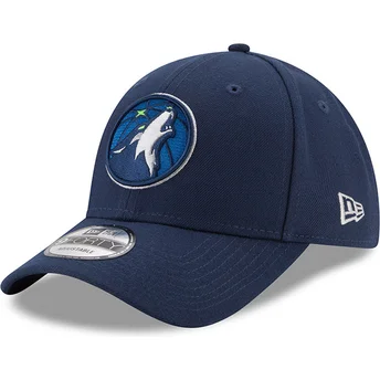 Kepurė išlenkta tamsiai mėlyna reguliuojamas 9FORTY The League Minnesota Timberwolves NBA New Era