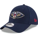 kepure-islenkta-tamsiai-melyna-reguliuojamas-9forty-the-league-new-orleans-pelicans-nba-new-era