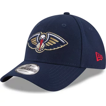 Wyginięta czapka ciemnoniebieska z regulacją 9FORTY The League New Orleans Pelicans NBA New Era