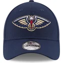 kepure-islenkta-tamsiai-melyna-reguliuojama-juostele-9forty-the-league-new-orleans-pelicans-nba-new-era