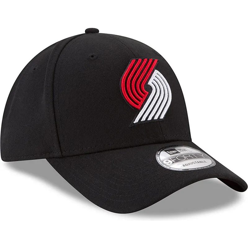 kepure-islenkta-juoda-reguliuojamas-9forty-the-league-portland-trail-blazers-nba-new-era
