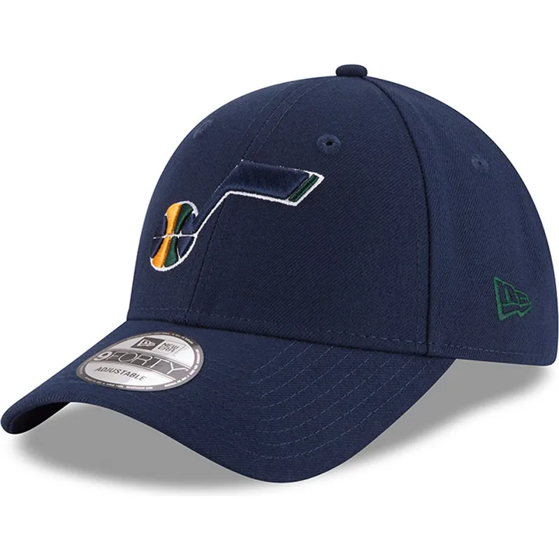 kepure-islenkta-tamsiai-melyna-reguliuojamas-9forty-the-league-utah-jazz-nba-new-era