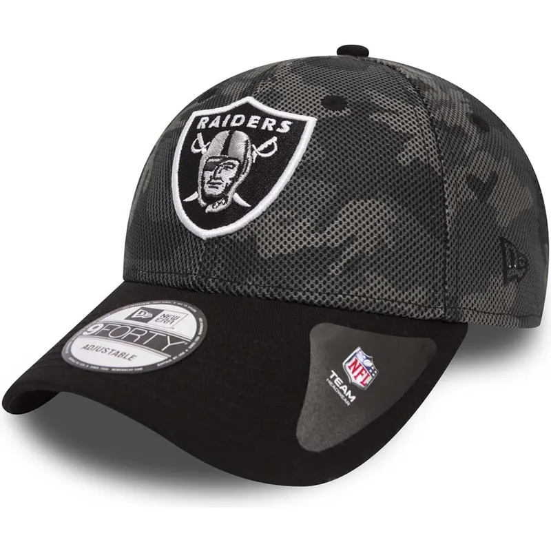kepure-islenkta-kamufliazas-reguliuojamas-9forty-mesh-overlay-las-vegas-raiders-nfl-new-era