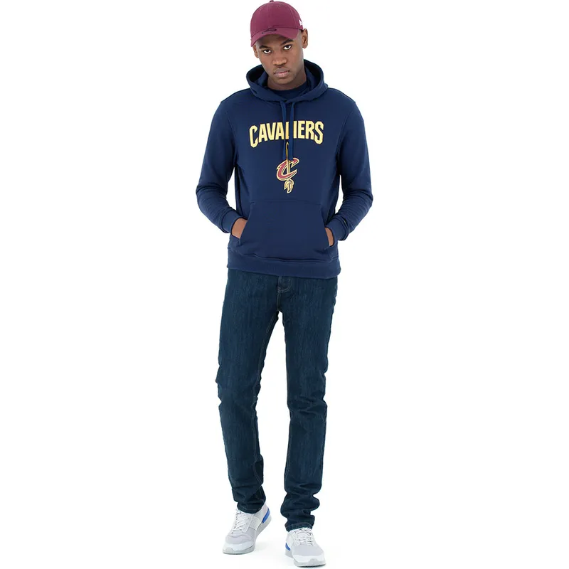dzemperiai-su-gobtuvu-melyna-pullover-hoody-cleveland-cavaliers-nba-new-era