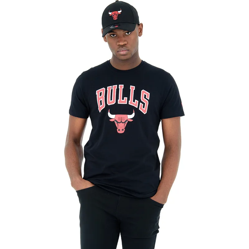 marskineliai-trumpomis-rankovemis-juoda-chicago-bulls-nba-new-era