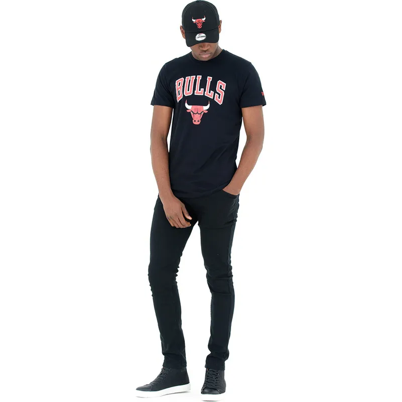 marskineliai-trumpomis-rankovemis-juoda-chicago-bulls-nba-new-era
