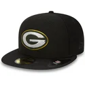 kepure-plokscia-juoda-priglundanti-59fifty-black-coll-green-bay-packers-nfl-new-era