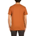 t-shirt-krotki-rekaw-brazowa-burnt-copper-volcom