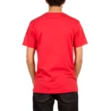 t-shirt-krotki-rekaw-czerwona-carving-block-true-red-volcom