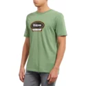 t-shirt-krotki-rekaw-zielona-cresticle-dark-kelly-volcom
