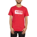 t-shirt-krotki-rekaw-czerwona-grubby-true-red-volcom