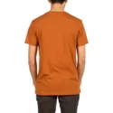 t-shirt-krotki-rekaw-brazowa-garage-club-copper-volcom