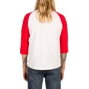 t-shirt-renkaw-3-4-biala-i-czerwona-swift-white-volcom