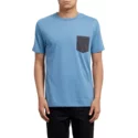 t-shirt-krotki-rekaw-niebieska-pocket-wrecked-indigo-volcom