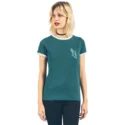 t-shirt-krotki-rekaw-zielona-lets-go-ringer-midnight-green-volcom